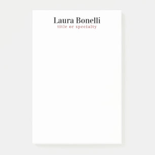 Minimalistische professionele moderne eenvoudige n post-it® notes