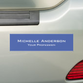 Minimalistische professionele moderne effen medium bumpersticker (Op auto)