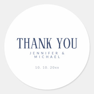 Minimalistische Professionele Moderne Elegant Ronde Sticker