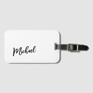 Minimalistische professionele moderne elegante bagagelabel