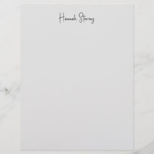 Minimalistische professionele moderne kalligrafie briefhoofd