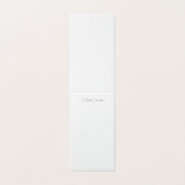 Minimalistische professionele moderne platte naam  kaart (Buitenkant ongevouwen)