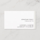 Minimalistische professionele Sjabloon Modern Eleg Visitekaartje (Achterkant)