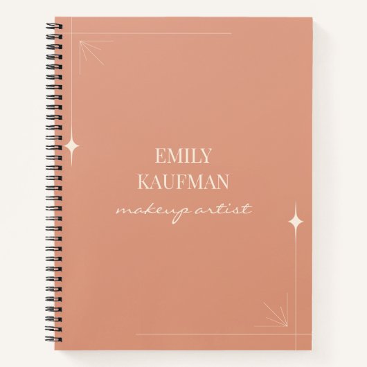 Minimalistische professionele visagist onderneming notitieboek (Voorkant)