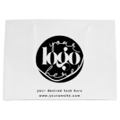 Minimalistische professionele zakelijke aangepaste groot cadeauzakje (Voorkant)