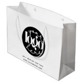 Minimalistische professionele zakelijke aangepaste groot cadeauzakje (Achterkant Gekanteld)