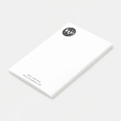 Minimalistische professionele zakelijke aangepaste post-it® notes (Schuin)