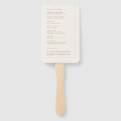 Minimalistische programma's voor rackweddenschappe handwaaier (Achterkant)