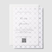 Minimalistische QR-code bruiloft Vellum Uitnodigingen (Offset (Uitnodiging))