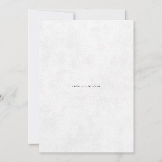 Minimalistische QR-code  krant Fotobruiloft Save The Date (Achterkant)