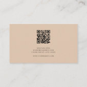 Minimalistische QR Code Professional Visitekaartje (Achterkant)