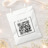 Minimalistische QR Code Scan Me Business Bedankzakje (Geknipt)
