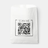 Minimalistische QR Code Scan Me Business Bedankzakje (Voorkant)