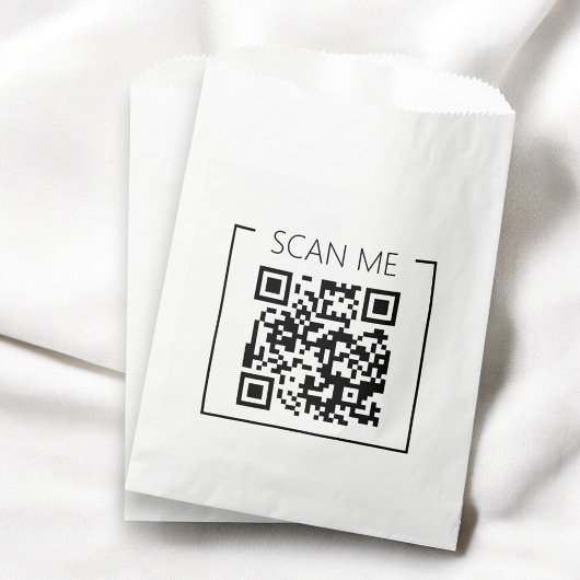 Minimalistische QR Code Scan Me Zakelijk Bedankzakje
