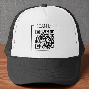 Minimalistische QR-code Scan Me Zakelijke Trucker Pet