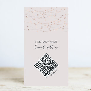 Minimalistische QR-code Verbind met ons Zakelijk k Visitekaartje
