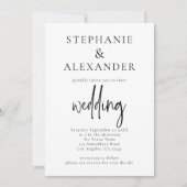 Minimalistische QR-code voor het trouwscript in el Kaart (Voorkant)