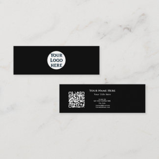 Minimalistische QR-code Zakelijke Kaart met Aangep Mini Visitekaartje
