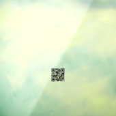 Minimalistische QR-code Zakelijke openingsuren Wit Raamsticker (Vel 3)