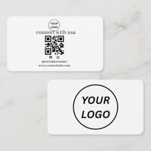 Minimalistische QR-code Zakelijke sociale media me Visitekaartje