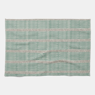 Minimalistische raffia mesh lijnen strepen gestree theedoek