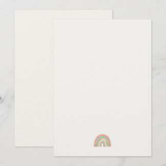 Minimalistische Rainbow Stationery | Modern Note K Bedankkaart