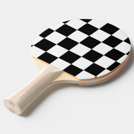 Minimalistische Retro Geruite – Monochrome Streetw Tafeltennisbatje