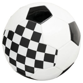 Minimalistische Retro Geruite – Monochrome Streetw Voetbal