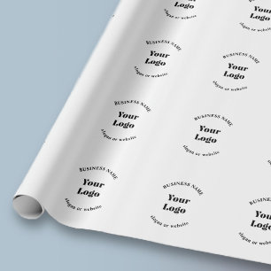 Minimalistische Retro-Moderne Sjabloon voor uw Log Cadeaupapier