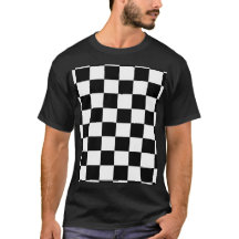 Minimalistische Retro Schachbrett – Monochrome Str