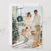 Minimalistische Retro Schrijfmachine Verticale Fot Feestdagenkaart (Achterkant)