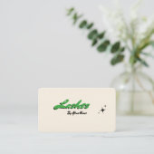 Minimalistische retro-Visitekaartjes Visitekaartje (Staand voorkant)