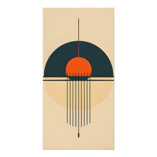 Minimalistische Retro Wall Art Perfect Poster (Voorkant)