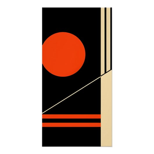 Minimalistische Retro Wall Art Perfect Poster (Voorkant)