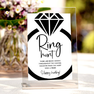 Minimalistische Ring Hunt Game Bruiloftssalon Bord