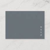 Minimalistische ringen bruiloft informatiekaartje (Achterkant)