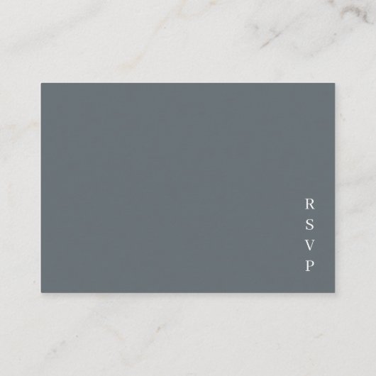 Minimalistische ringen bruiloft informatiekaartje (Achterkant)