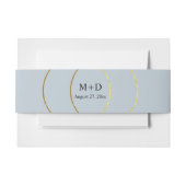 Minimalistische ringen bruiloft uitnodigingen wikkel (Voorkant Voorbeeld)