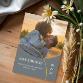 Minimalistische ringen "Save the Date" uitnodiging