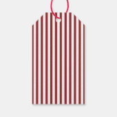 Minimalistische rode boog kerst cadeaulabel (Achterkant)