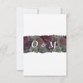 minimalistische Rode Bourgogne bewaar de datum 2 f Kaart (Achterkant)