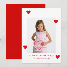 Minimalistische Rode Harten Foto Gelukkige Valenti