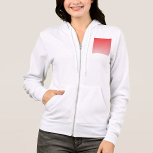 Minimalistische rode verloop hoodie   Premium stre