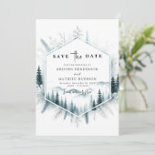 Minimalistische Romance bruiloft Save The Date (Staand voorkant)