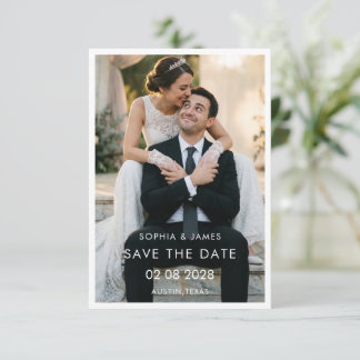 Minimalistische Romantische Foto SAVE THE DATE