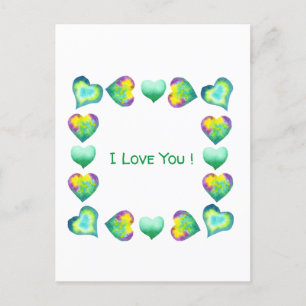 Minimalistische Romantische Ik Hou Van Jou Valenti Briefkaart