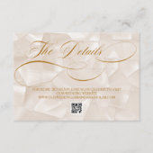 Minimalistische romantische kalligrafie bruiloft Q Informatiekaartje (Voorkant)