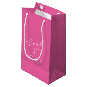 Minimalistische Roze Bruiloftsborrel Dank Je Favor Klein Cadeauzakje