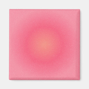 Minimalistische roze gloed koelkast magneet