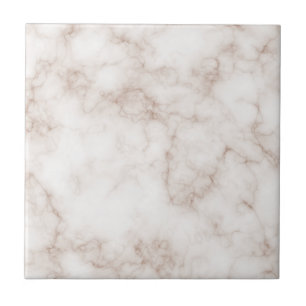 Minimalistische roze gouden en witte marmeren stee tegeltje